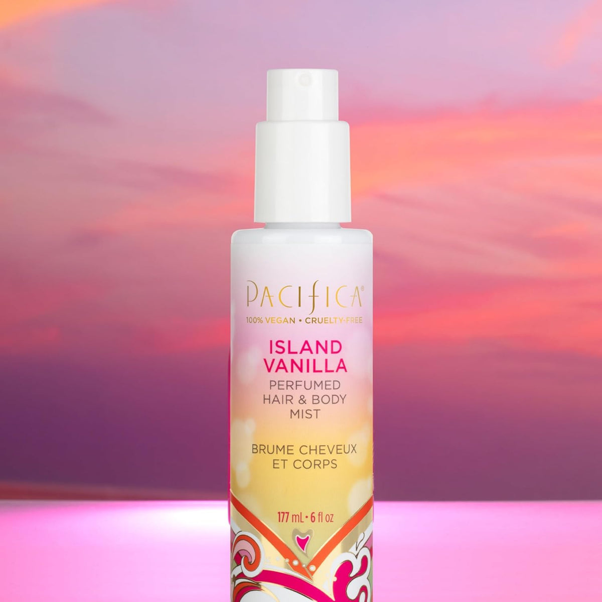 Island Vanilla Hair Mist Perfume and Full Body Spray for Women - Fragrance Spray for a Mood-Lifting Experience, Paraben-Free, Clean Beauty No Alcohol, Vegan & Cruelty-Free, 6 Oz Oz
