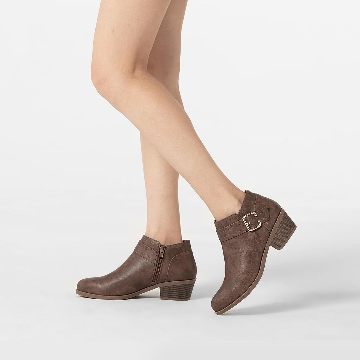 Women'S Chunky Low Heel Short Ankle Boots