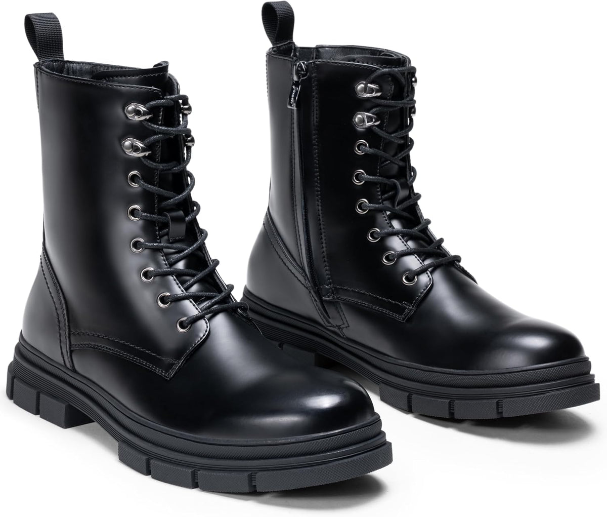 Mens Boots High Top Motorcycle Combat Boots