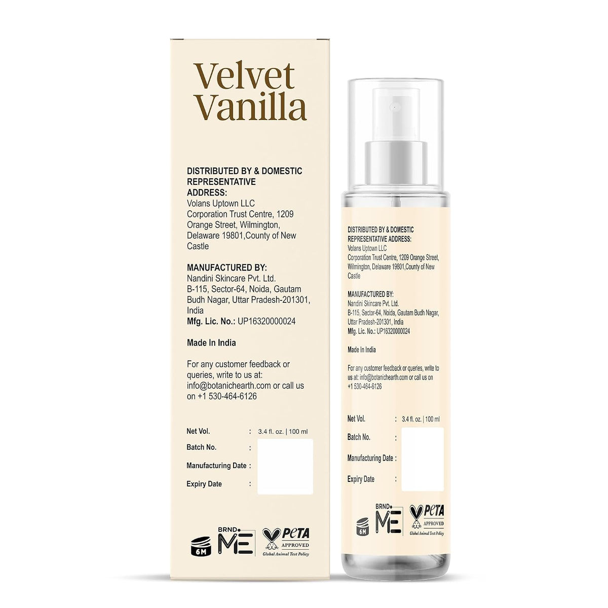 Vanilla Hair Perfume for Women & Body Mist - 3.4 Fl Oz