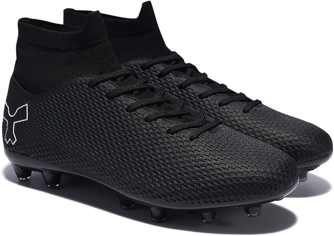 Men'S Soccer Cleats Football Shoes for Indoor Outdoor Training White