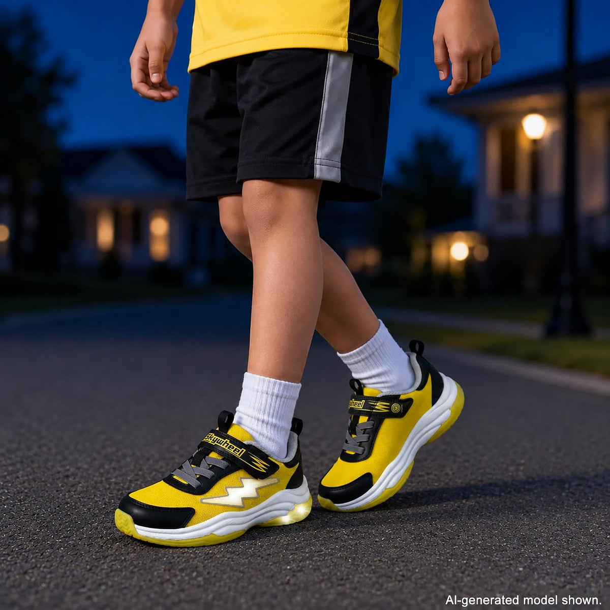 Kids Sneakers for Boy Light up Shoes with Switch - Little/Big Kid
