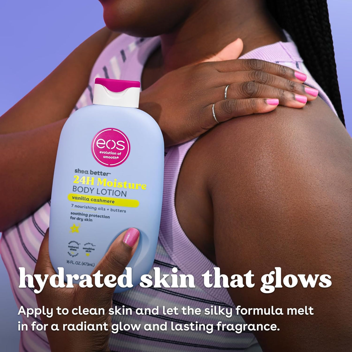 Shea Better Body Lotion- Vanilla Cashmere, 24-Hour Moisture, 16 Fl Oz