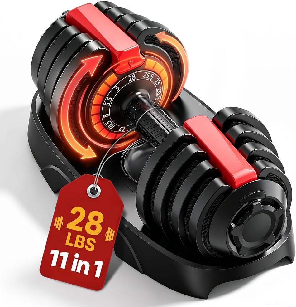 28/40/50/90 Lbs Adjustable Dumbbell Set, Adjustable Dumbbells