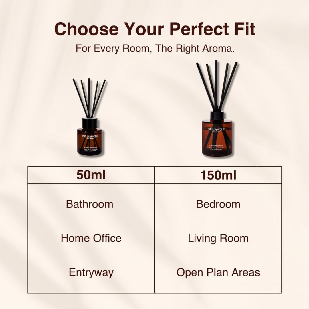Golden Reverie Scent Aroma Diffuser for Home – Reed Diffuser with Essential Oils – Long Lasting Room Scent Diffuser, Vanilla Pear Scent – 150Ml