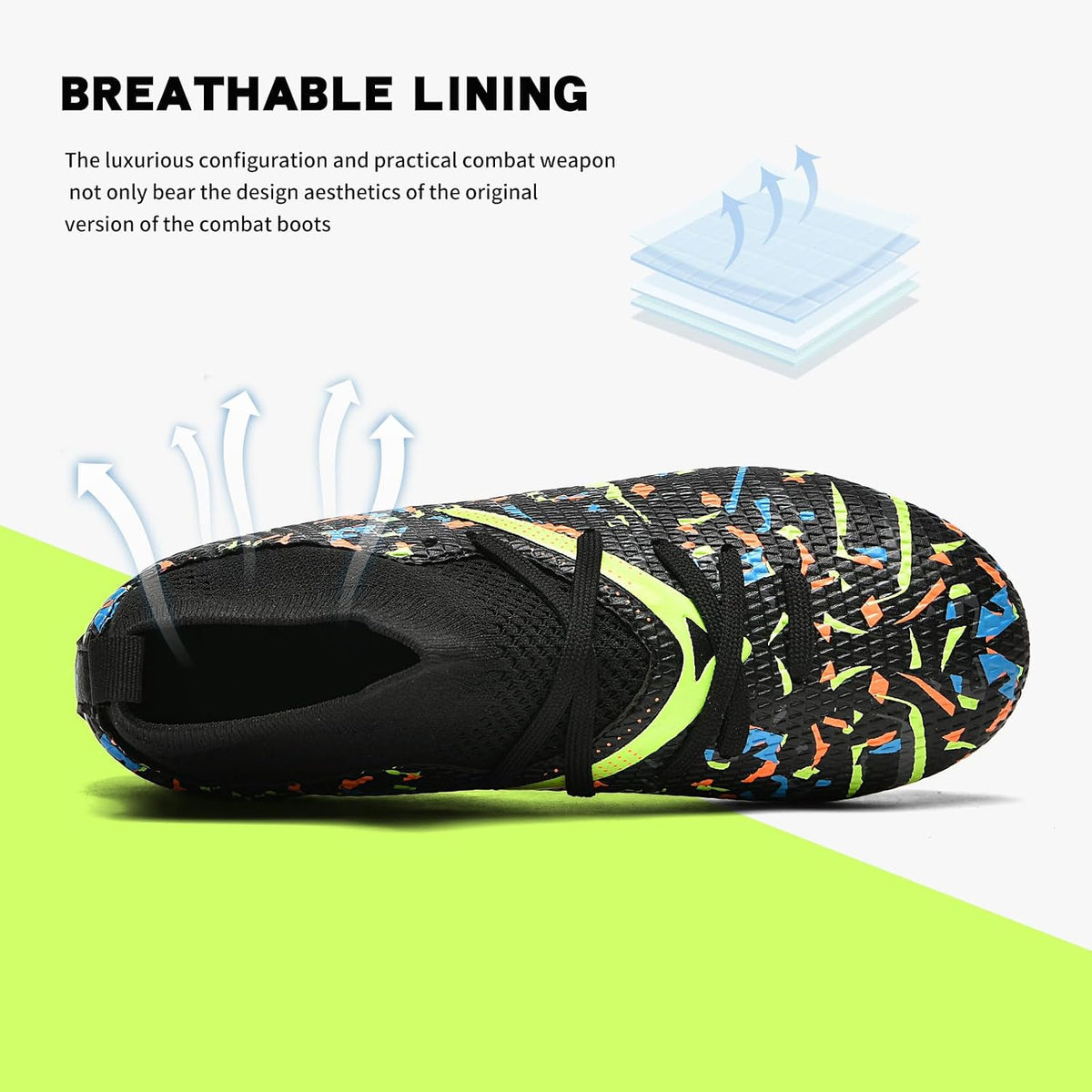 Kids Soccer Cleats Boys Girls Turf Traning Football Shoes