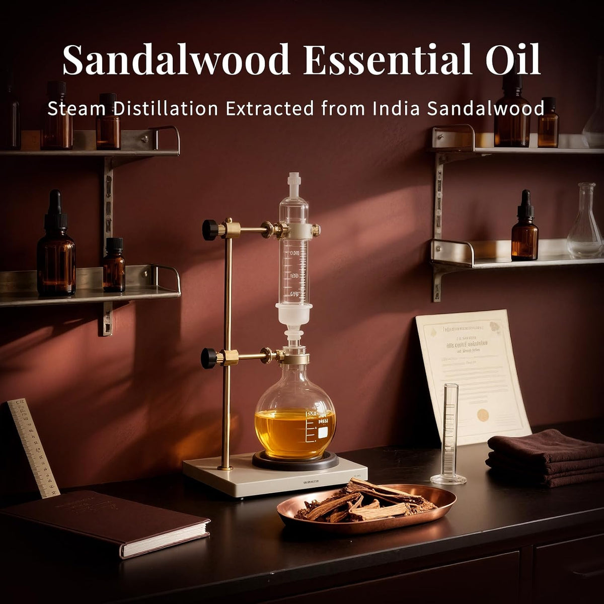 Sandalwood Essential Oil for Diffuser, Skin & Body, DIY Fragrance
