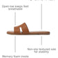 Women'S Dressy Flat Sandals, Slip on Slide with Comfortable Memory Foam Support, Summer Beach Slide