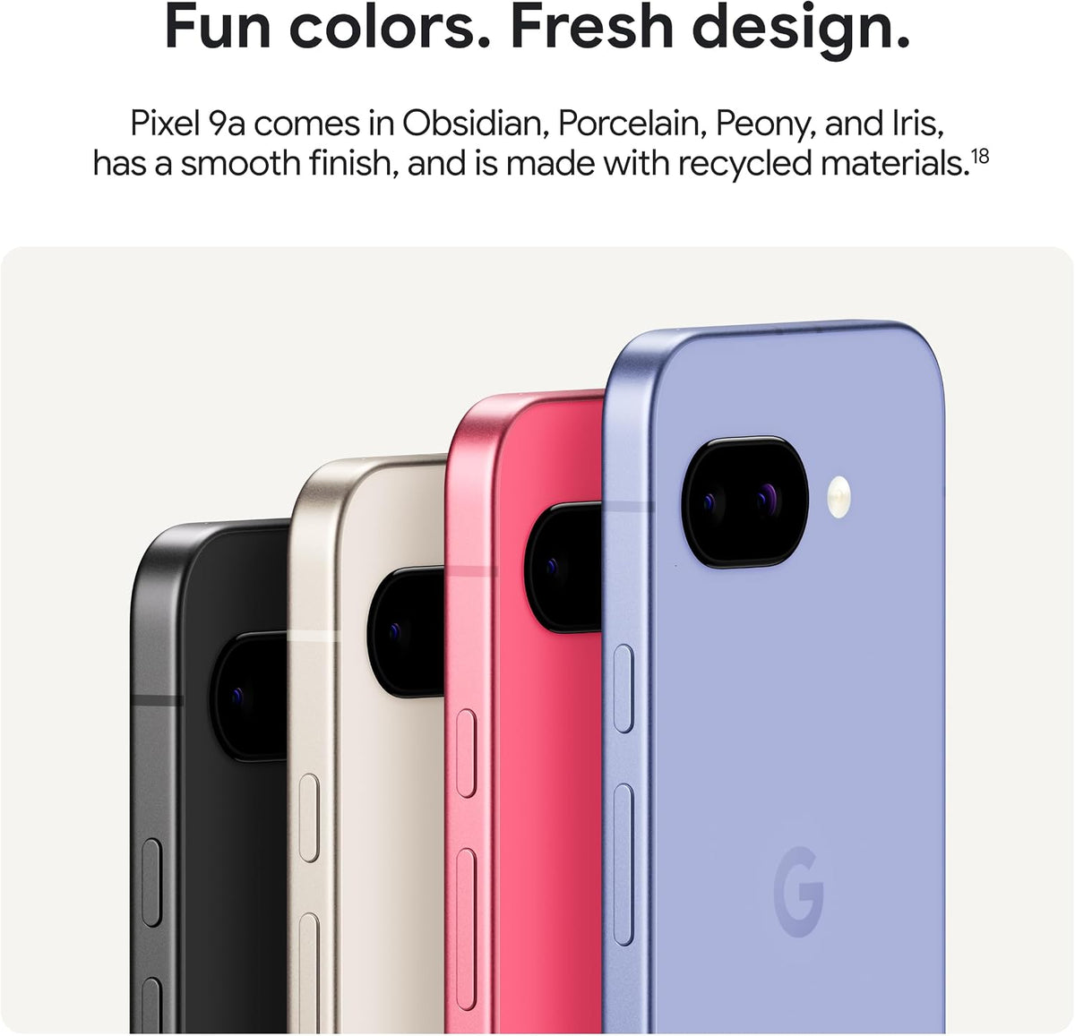 Google Pixel 9A with Gemini - Unlocked Android Smartphone with Incredible Camera and AI Photo Editing, All-Day Battery, and Powerful Security - Iris - 128 GB