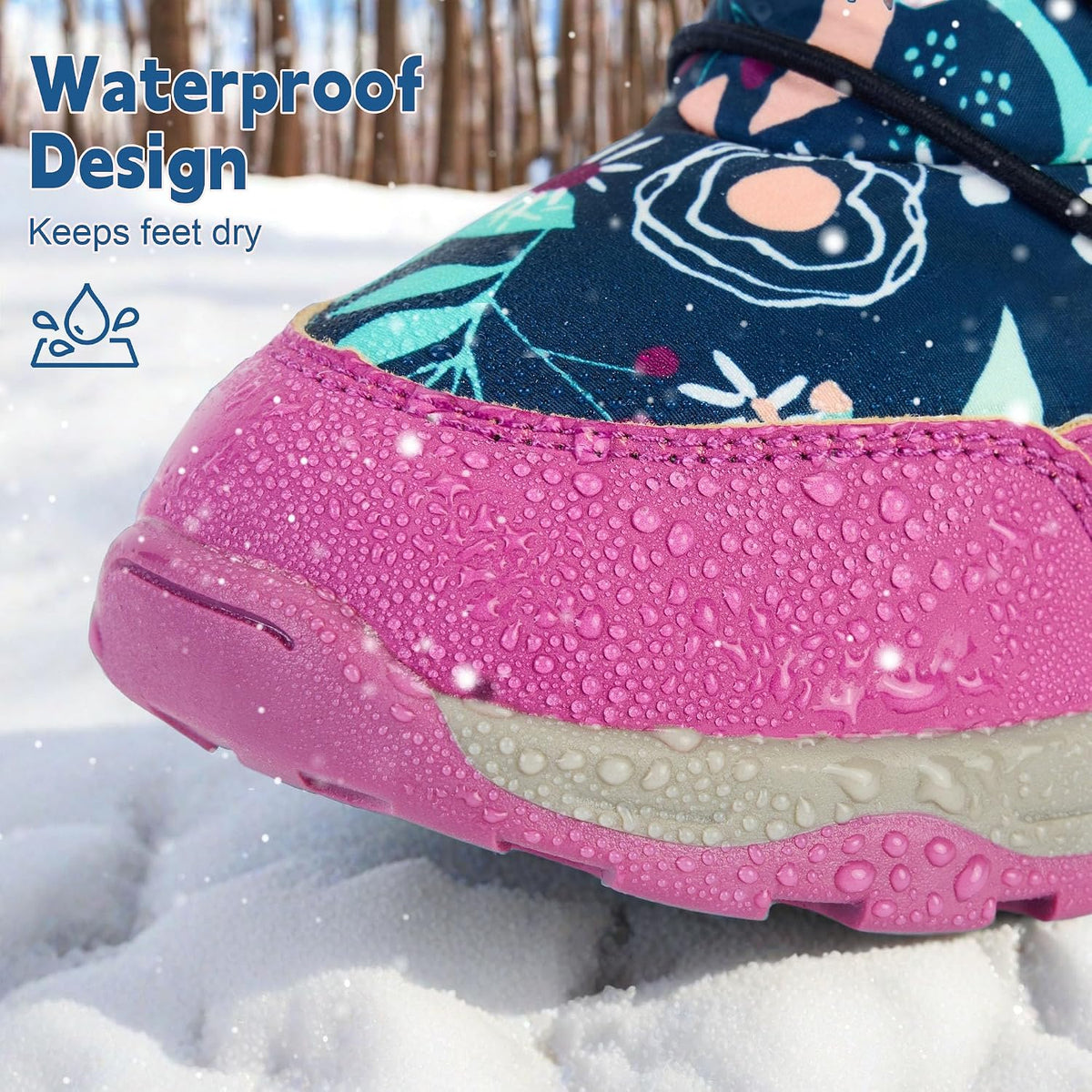 Toddler Snow Boots Boys Girls Kids Winter Waterproof Shoes