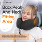 Airplane Travel Neck Pillow for Sleeping, 3D-Eye Mask & Earplugs Kit