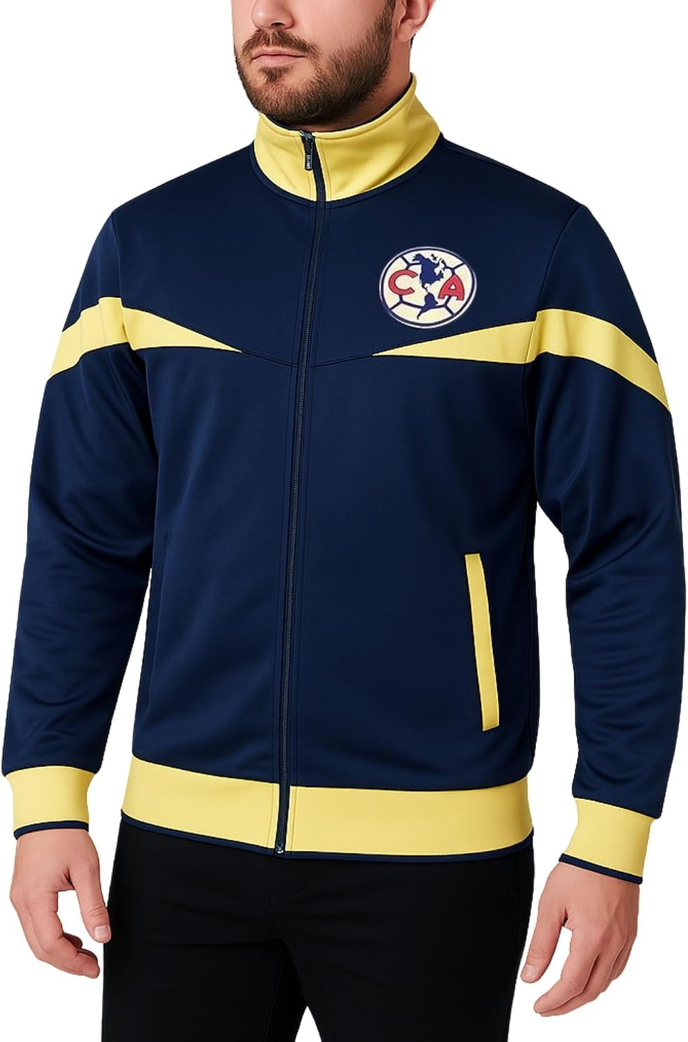 Officially Licensed Club America Soccer Track Jacket - Unisex Adult