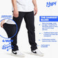 Mens Jeans, Athletic Fit, Stretch Denim Jeans for Men, Comfortable, 4-Way Stretch, Flexible Pants, Size up If Needed