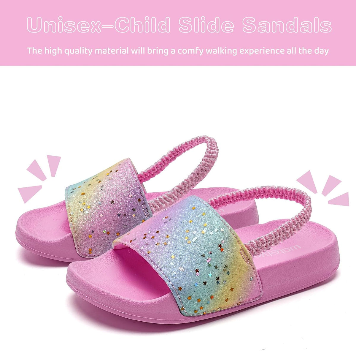 Toddler Boys Girls Slides Sandals for Swim Beach Kids Water Shoes Casual Summer Slippers