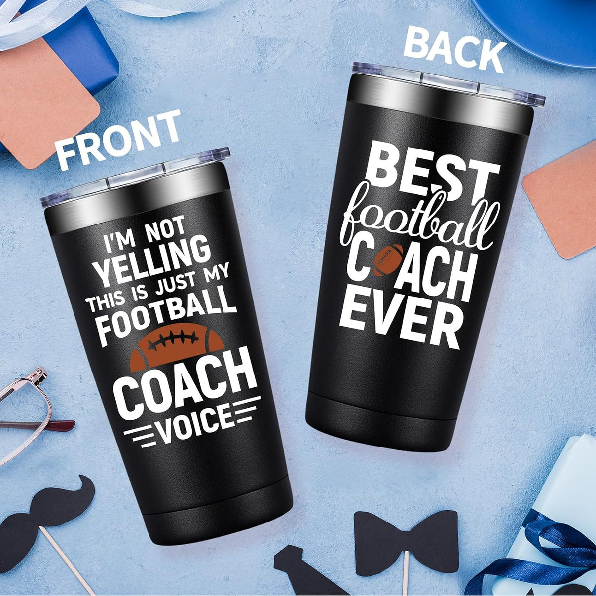 Football Coach Gifts for Men Women - 20Oz Coach Tumbler