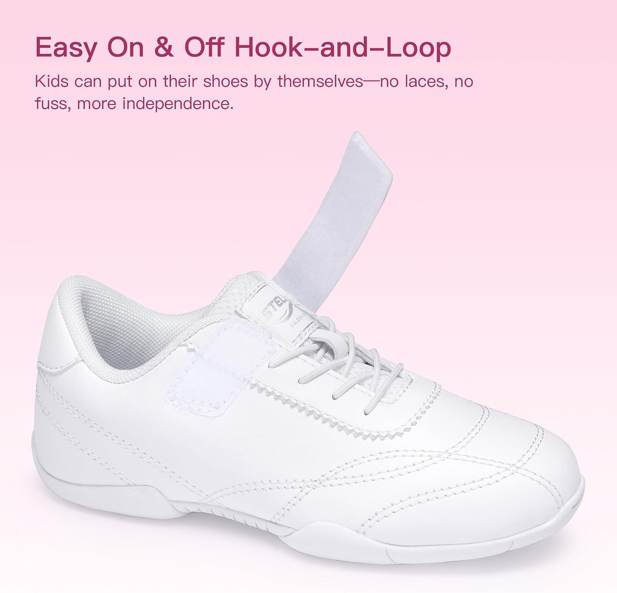 Cheer Shoes Girls Leather Dance Sneakers
