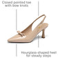 Women'S Closed Toe Heels Slingback Pumps Dress Shoes