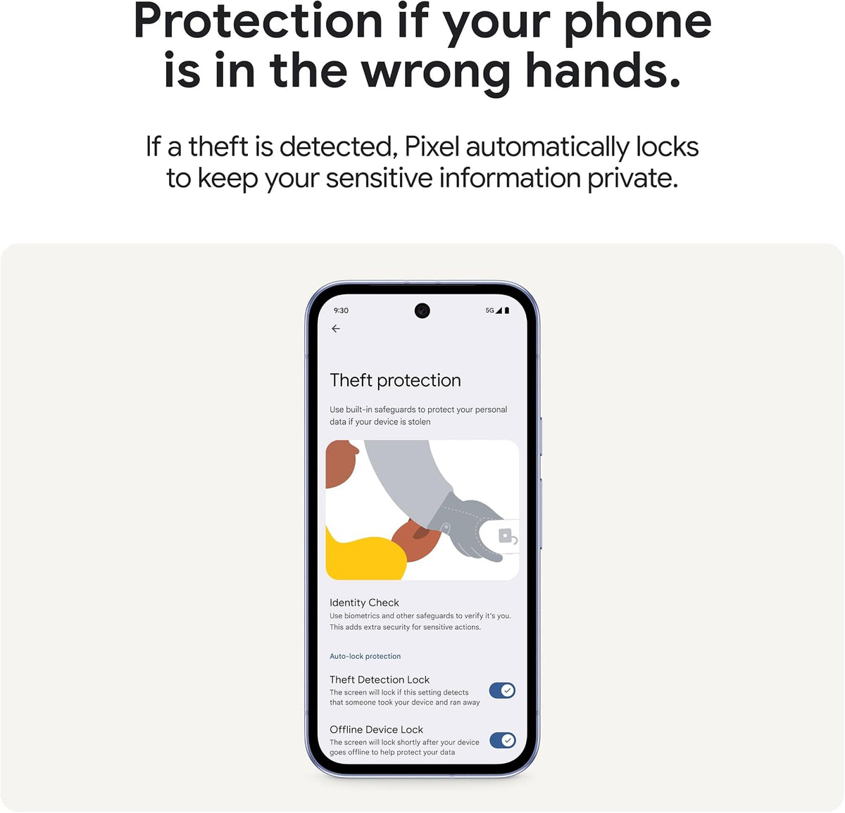 Google Pixel 9A with Gemini - Unlocked Android Smartphone with Incredible Camera and AI Photo Editing, All-Day Battery, and Powerful Security - Iris - 128 GB