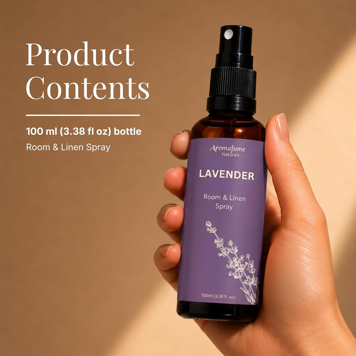 Lavender Air Freshener Spray for Room, Linen & Pillow 100Ml by