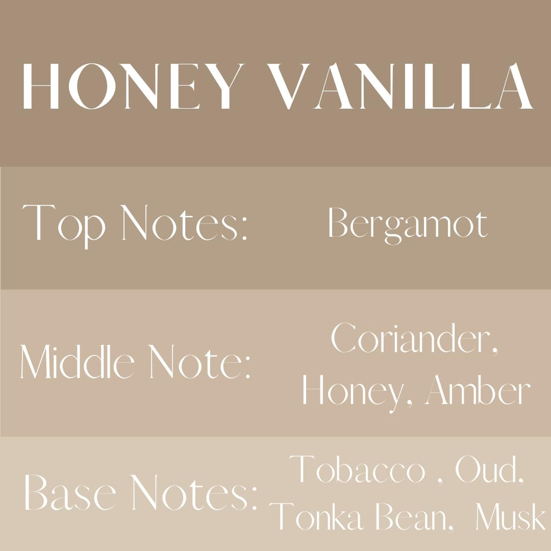 Luxury Linen and Room Spray - Home Signature Scent Honey Vanilla Room Fragrance Spray - Fragrant Fresh Linen Air Freshener for Bedding - Handmade in Texas - 4 Oz Glass Amber Bottle