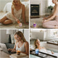 Rose Scented Candles, Pink Floral Aromatherapy Candle Gifts for Women Lover