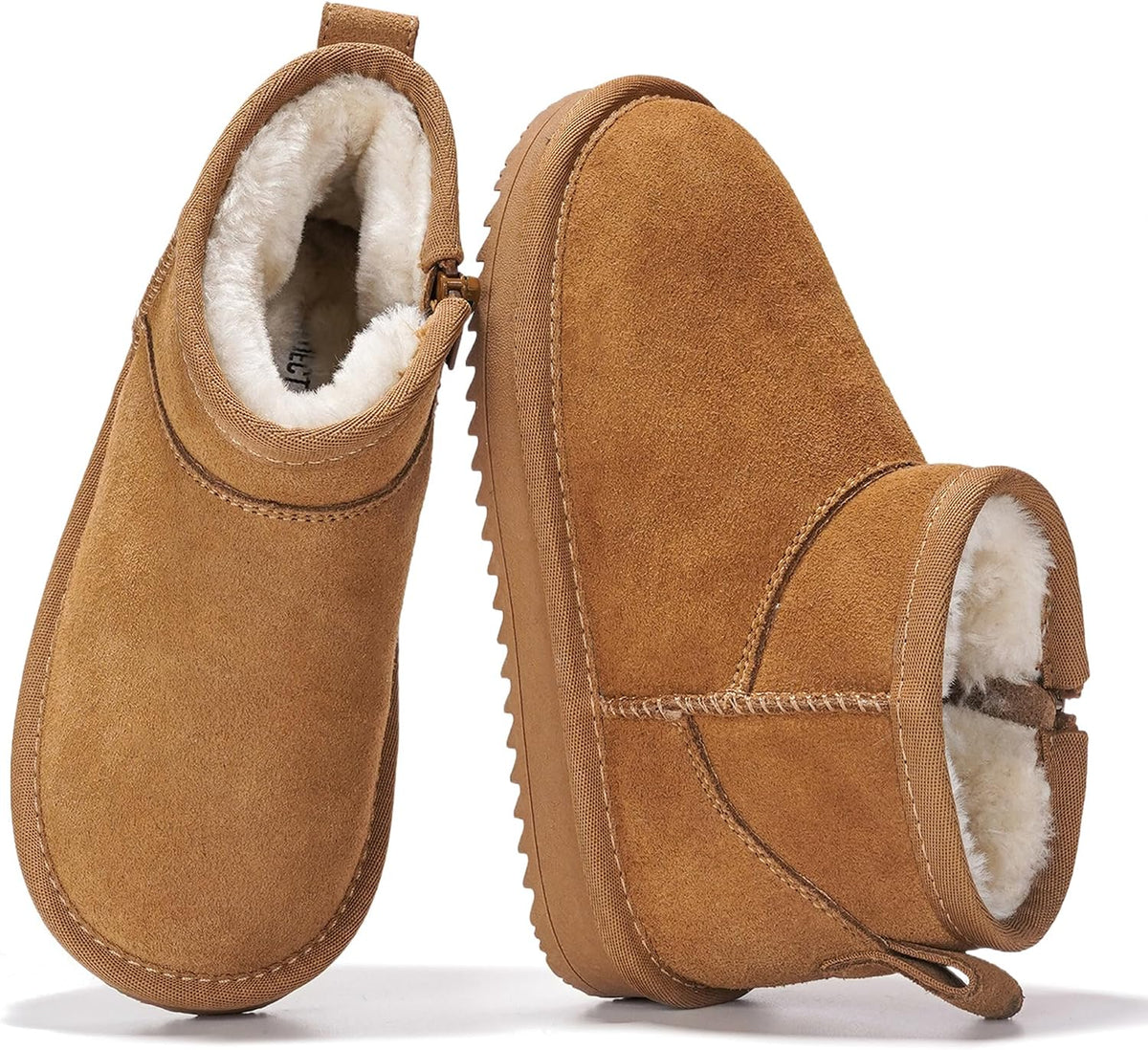 100% Genuine Leather Girls Boots Water Resistant Ankle Boots for Girls