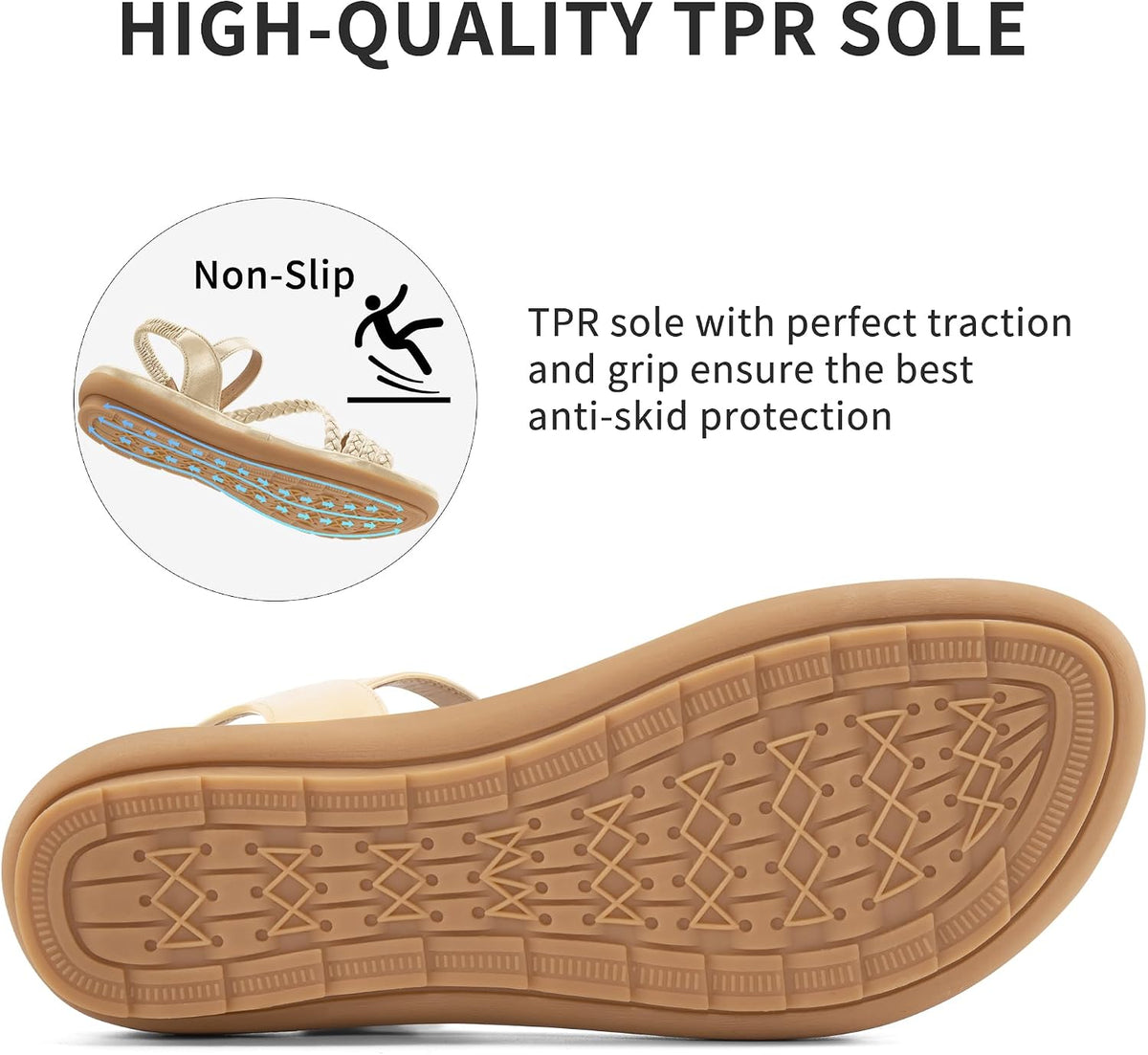 Dressy Womens Sandals Summer: Comfortable Strappy Flats Sandals Women - Casual Walking Woman Shoes