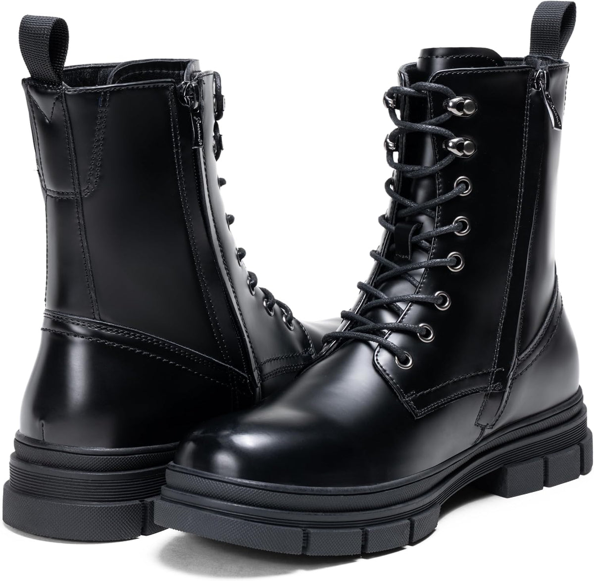 Mens Boots High Top Motorcycle Combat Boots