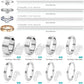 Ring Sizers for Loose Rings - 12Pack, 12 Sizes, Ring Guards for Women& Men Loose Rings, Invisible Resizer Design for Spacers & Tighteners, Fits Bands Width to 1Mm-8Mm