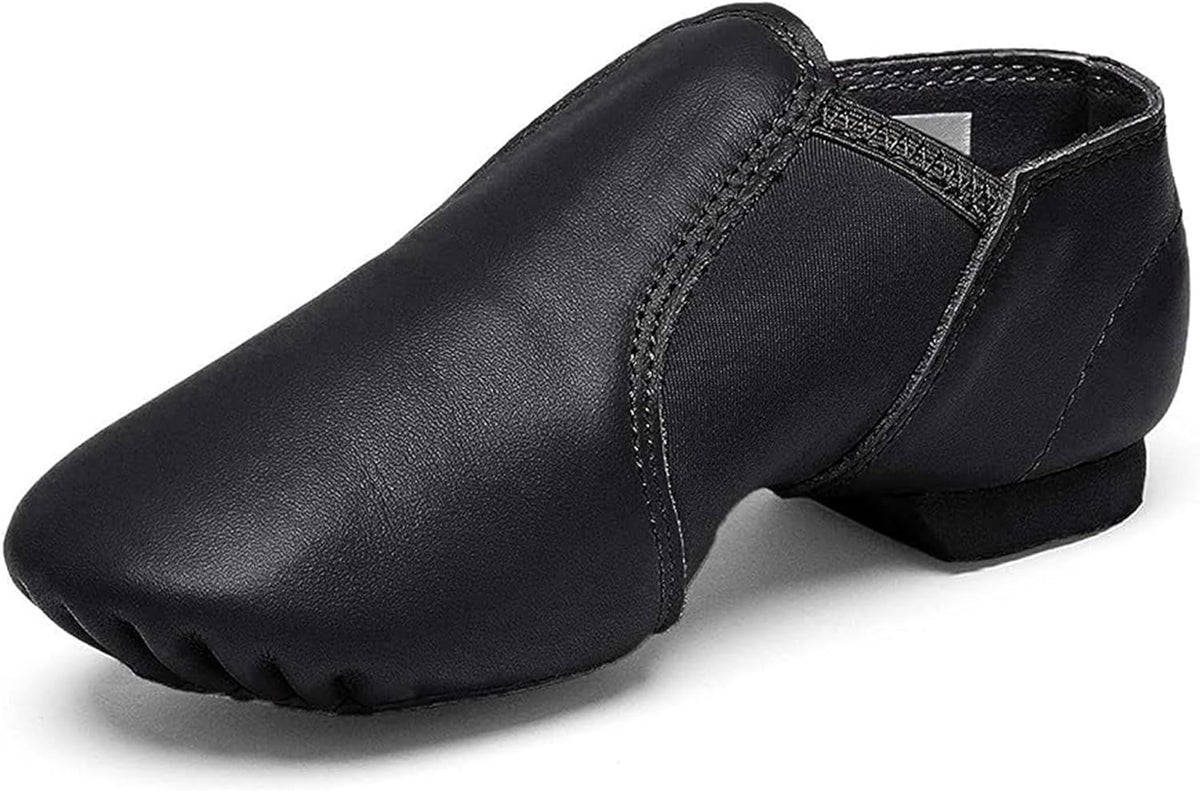 Jazz Shoes for Girls Leather Unisex Slip-On Dance