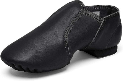Jazz Shoes for Girls Leather Unisex Slip-On Dance