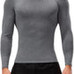 1/3 Pack Men'S Compression Shirts Long Sleeve Athletic Workout Base Layer Quick Dry Fit Basketball Football Tops Undershirts