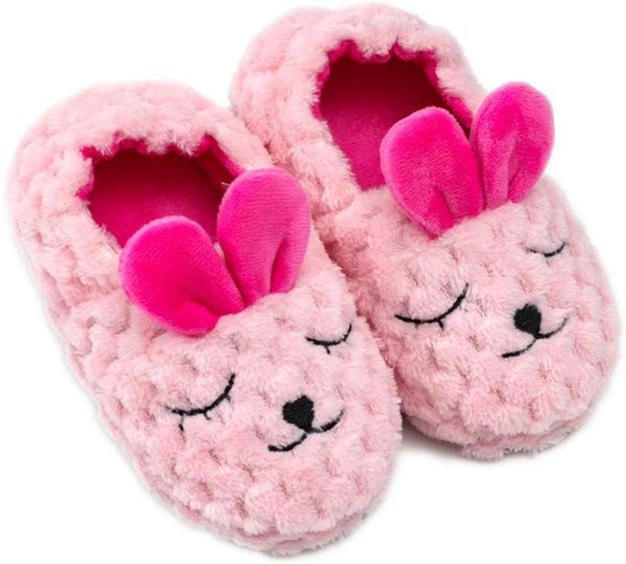 Baby Girl'S Premium Soft Plush Slippers Cartoon Warm Winter House Shoes