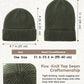 Rib Knit Beanie Hat for Men and Women Cuffed Beanie Winter Hat