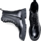 Mens Boots High Top Motorcycle Combat Boots