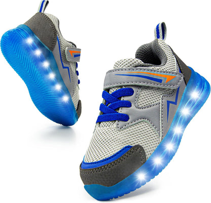 Toddler Light up Shoes for Boys Girls LED Flashing Tennis Sneakers