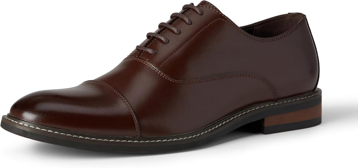 Men'S Cap Toe Oxford Dress Shoes