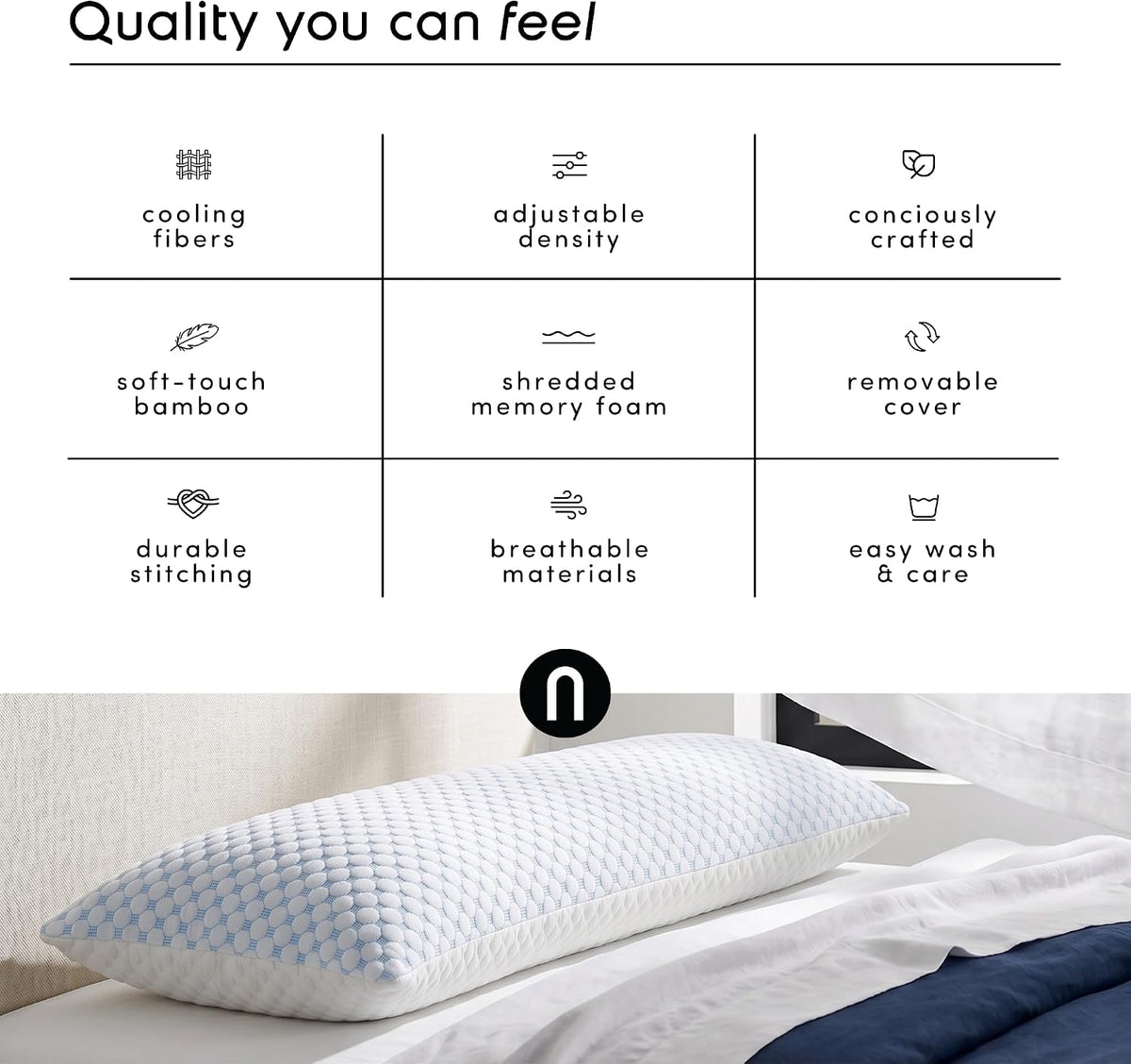 Cooling Memory Foam Body Pillow