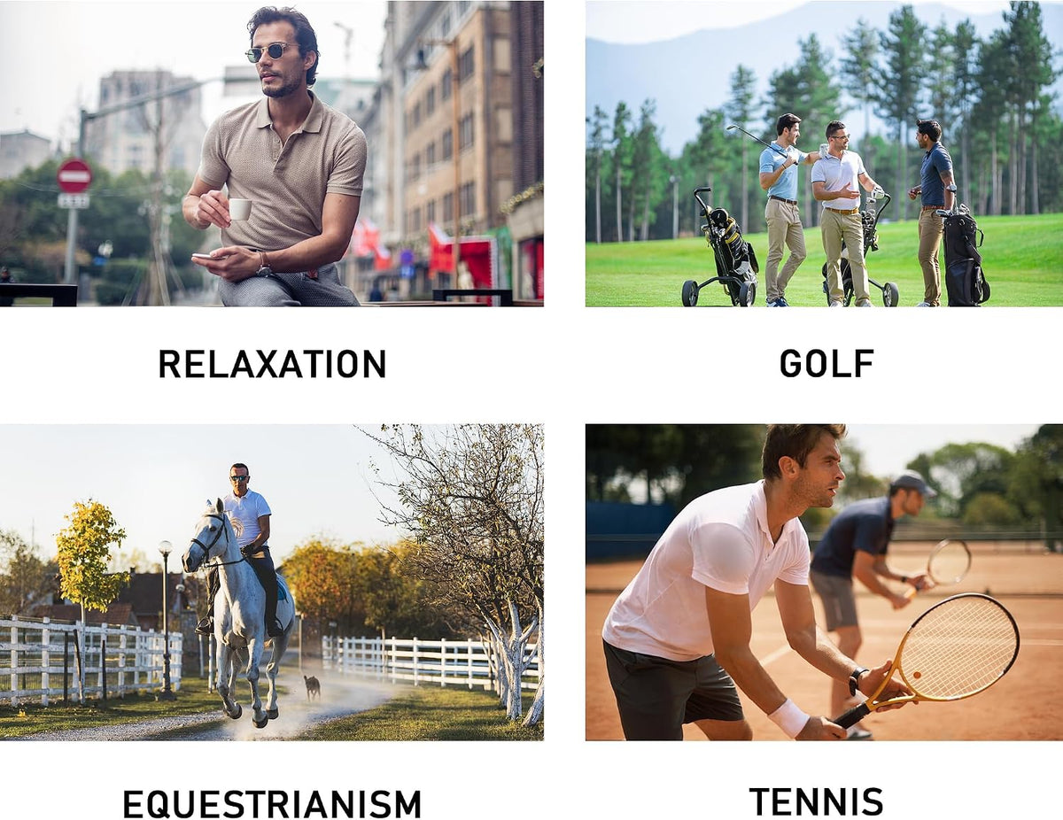 Men’S 1/3 Pack Polo Shirt Athletic Short Sleeve Golf Shirt