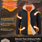 Mens Puffer Jacket Hooded Sherpa Lined Water Resistant Winter Coat