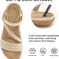 Dressy Womens Sandals Summer: Comfortable Strappy Flats Sandals Women - Casual Walking Woman Shoes