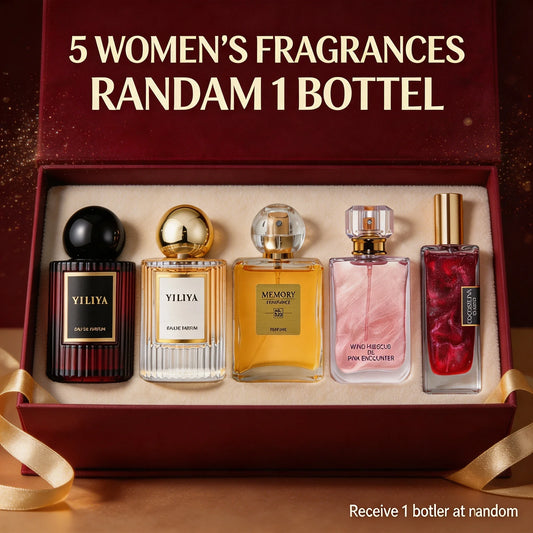 Women Eau De Parfum Blind Box 50ml, Random 1 out of 5 Ladies Perfume Spray, Floral Fruity Woody Long Lasting Fragrance, Portable Female Perfume for Dating Wedding Daily Use, Surprise Gift for Women Birthday Anniversary Present