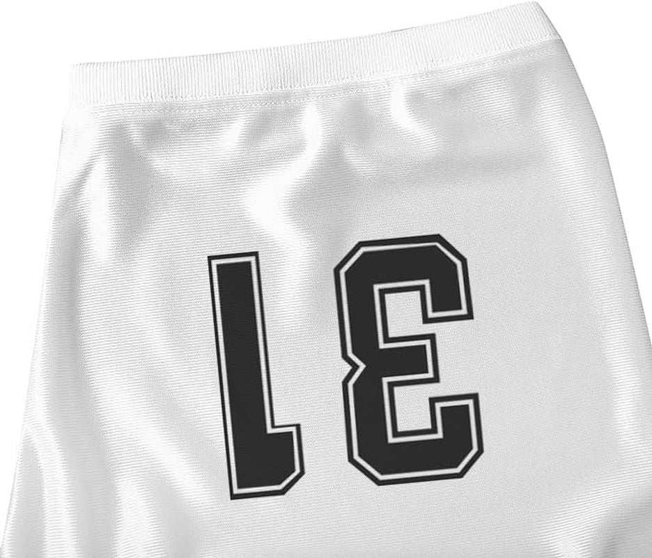 Men'S No Name Football Jersey #1#11#26#31 White Stitched