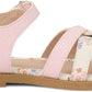 Girls' Toddler Flat Sandal with Adjustable Ankle Strap