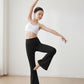 Girls Flare Leggings with Pockets High Waisted Yoga Dance Pants