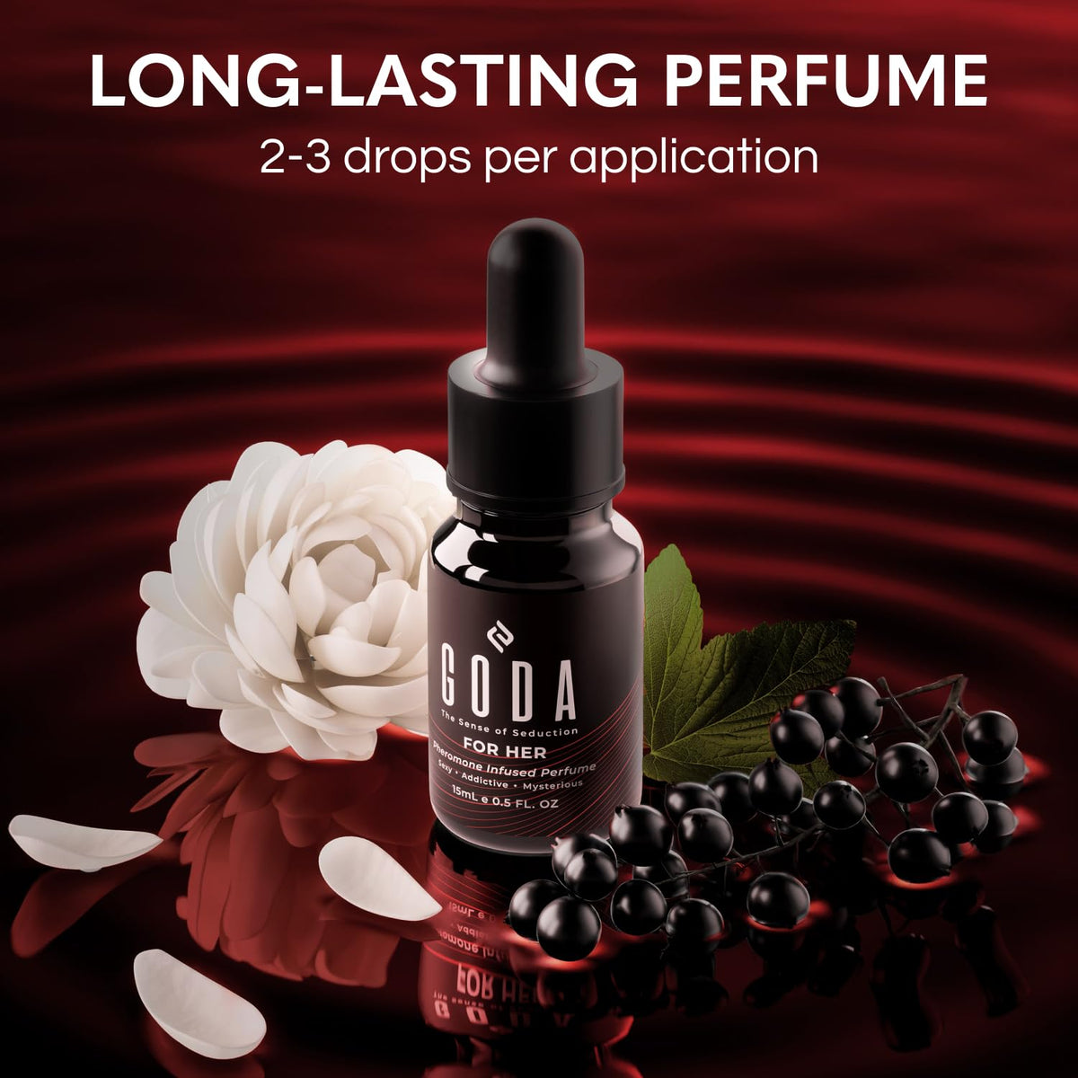 Pheromones Perfume for Women – the Original – Long-Lasting Women'S Fragrances with Jasmine and Rose, Vegan & Cruelty-Free – 15Ml/0.50 Fl. Oz