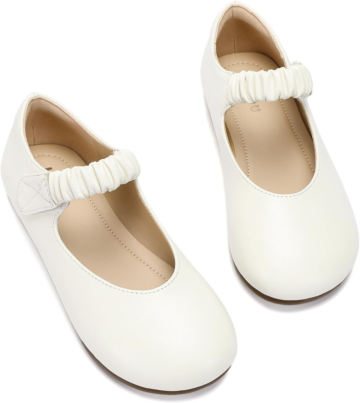 Girls Mary Jane Shoes Soft Sole Comfortable Ballerina Flat Ballet Dress Shoes for Little Kids Patent Leather School Wedding Party Wide Feet Friendly