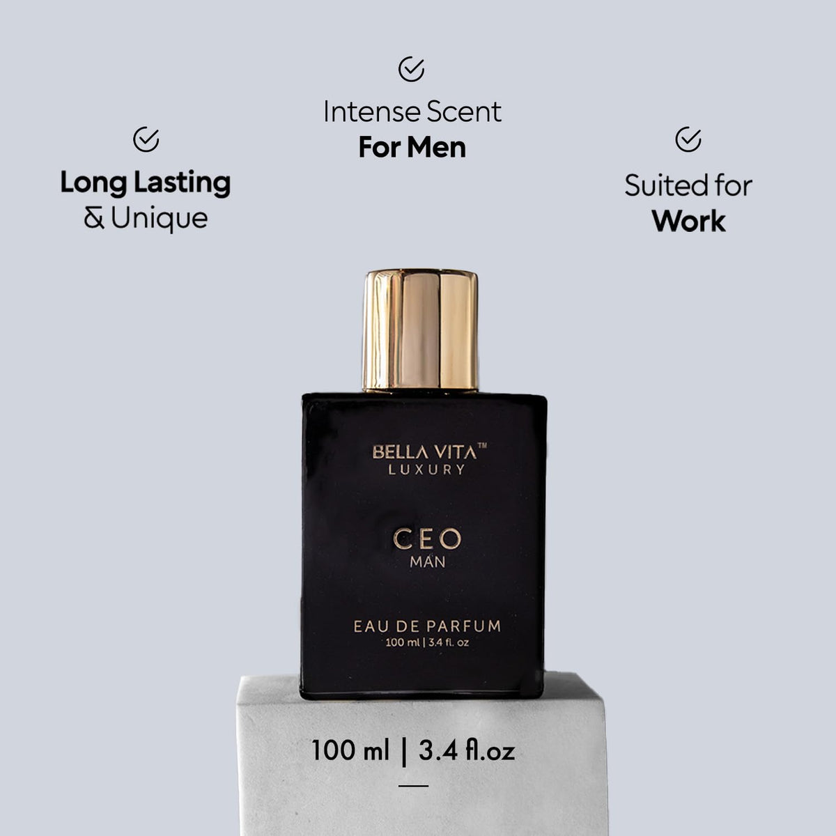 Bellavita Luxury CEO Man & Mens Gift Set Perfume Cologne for Men Combo| Long-Lasting Men'S Cologne with Lemon, Lavender, Tonka & Agarwood Perfume for Men