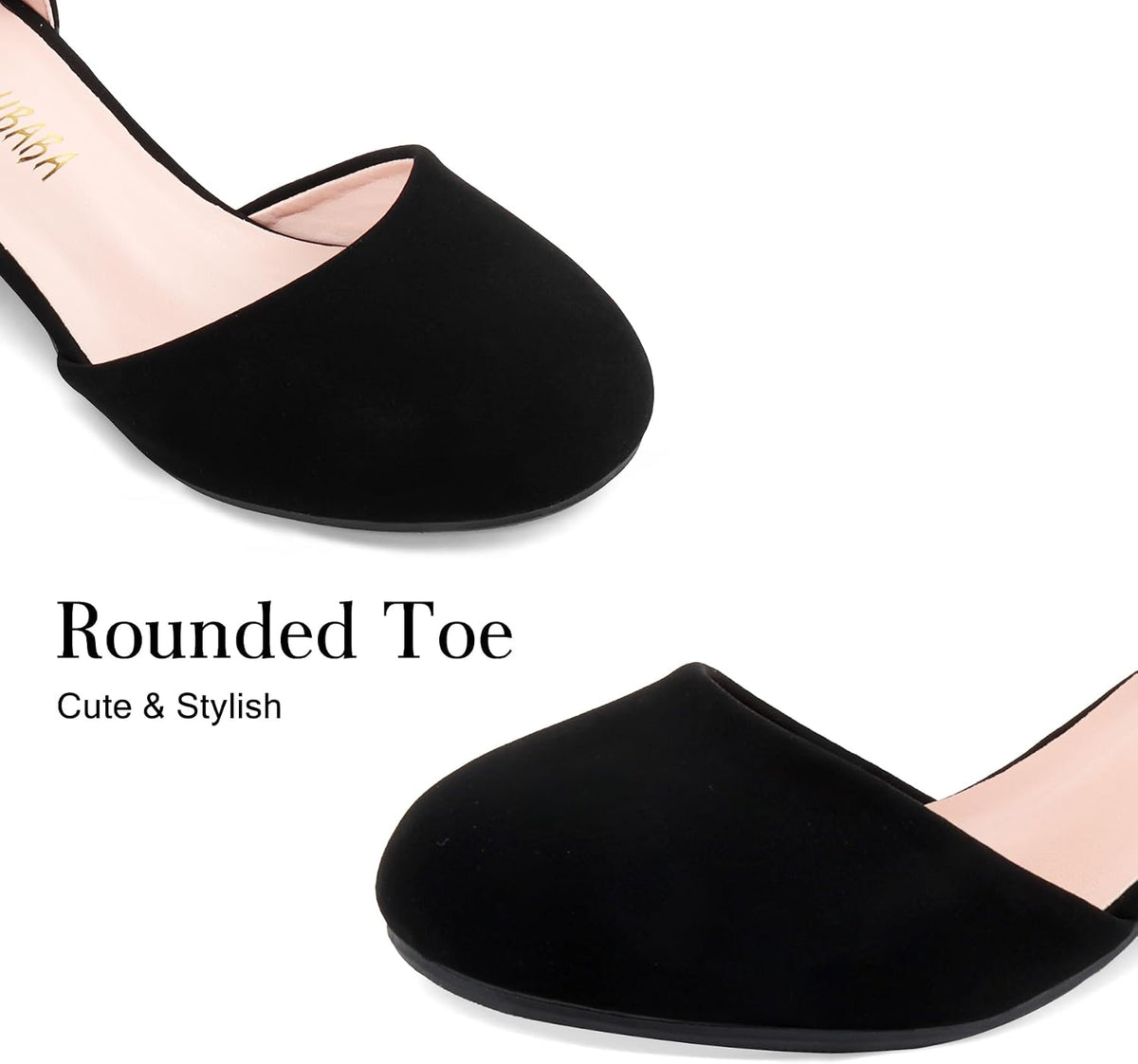 Girls Dress Shoes Closed Toe Kids Heels Ankle Strap