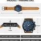 Mens Watches Analog Quartz Chronograph Waterproof Wrist Watches for Men Fashion Business Work Casual Sport Designer Dress Watch with Calendar Elegant Gifts for Men